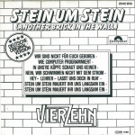 Plattencover von Stein Um Stein (Mauert Ihr Uns Langsam Ein) (Another Brick In The Wall)